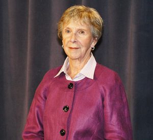 the photo is of the GRF Board President Geri Pyle