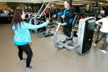 Fitness center trainer.