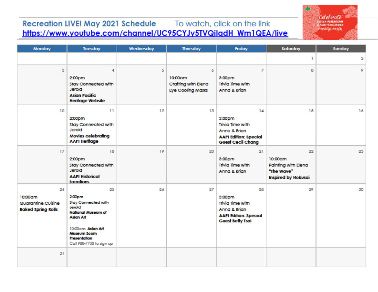Recreation LIVE at Northern California's active senior living community.