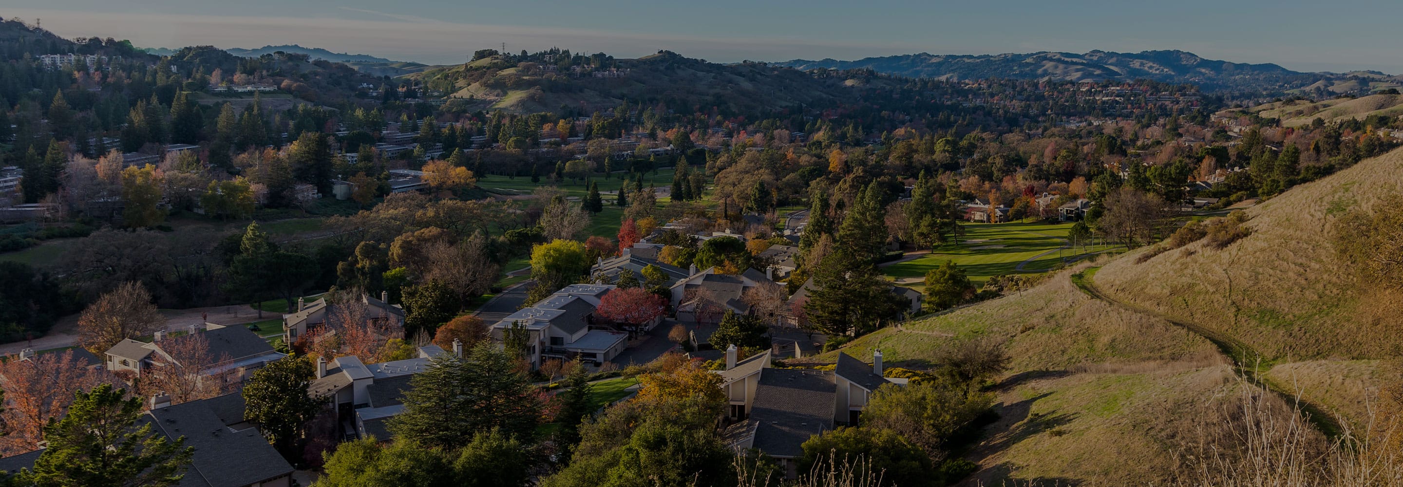 Aerial view of Rossmoor.