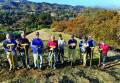 Trails Club maintenance volunteers, from left, Joe Friedman, Jim